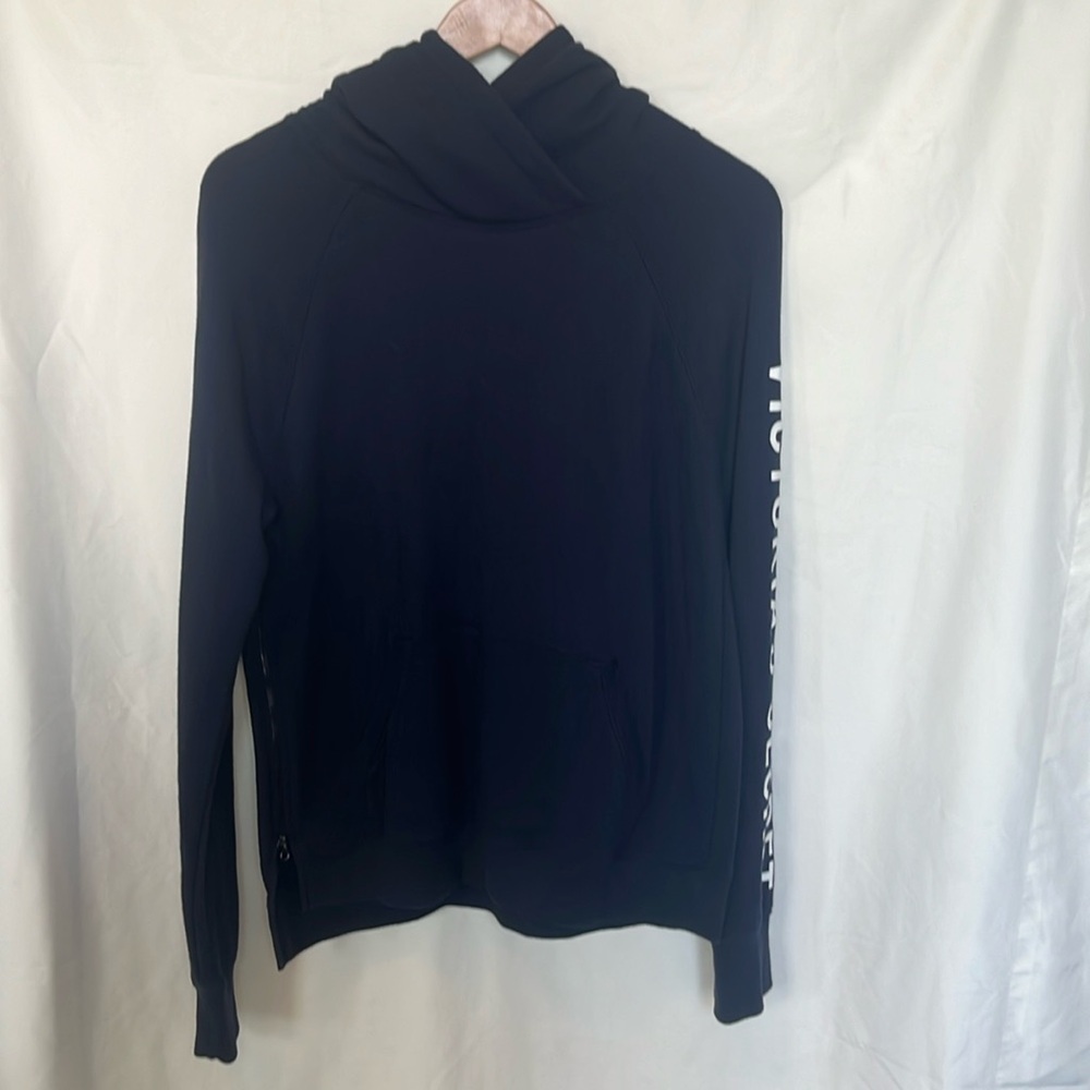 Victoria's Secret Hoodie Size M Navy Vintage with Victoria’s Secret Down Sleeve
